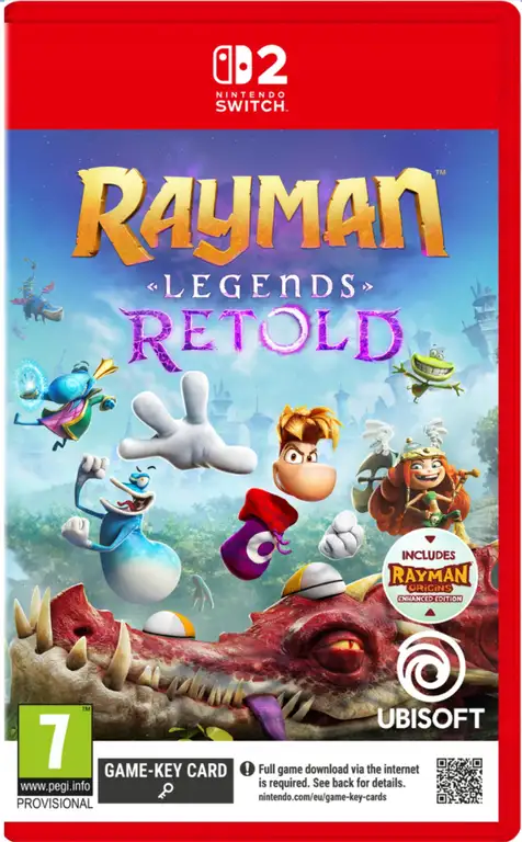Rayman Legends Retold na Nintendo Switch 2