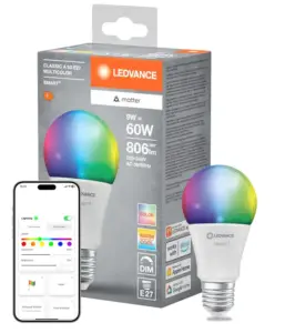 LEDVANCE Żarówka Led SMART+ MATTER RGBW E27 Alexa, HomeKit, Google