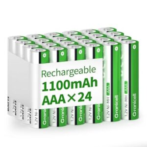 Granicell AAA Rechargeable NiMH Batteries 24-Pack