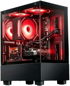 LXZ Gaming Desktop PC with Ryzen 7 4700LE and RX 580