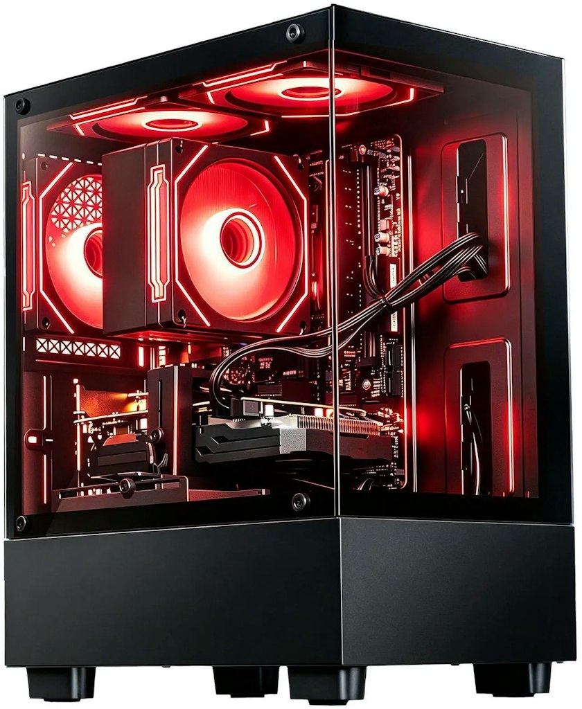 LXZ Gaming Desktop PC with Ryzen 7 4700LE and RX 580