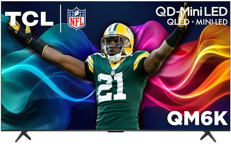 TCL QM6K 65″ 4K HDR TV with 144Hz and Local Dimming