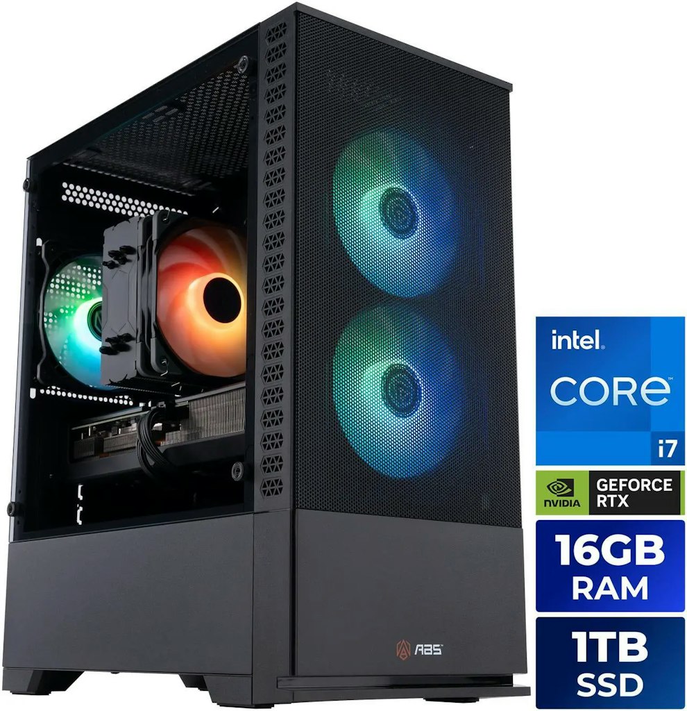 ABS Cyclone Aqua Gaming PC with Core i7-14700F and RTX 5060 Ti