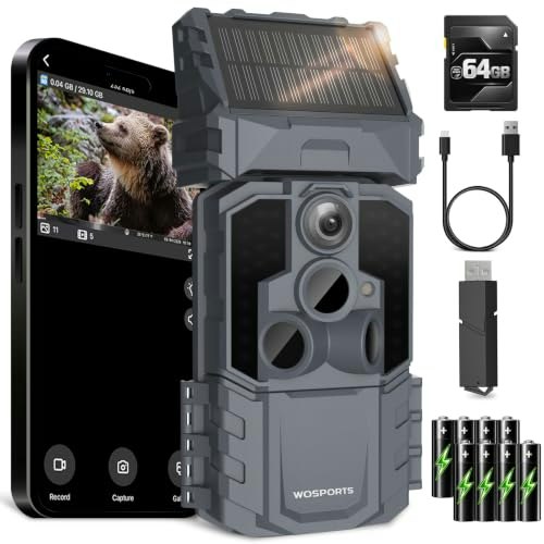 Wosports 48MP Solar WiFi Trail Camera