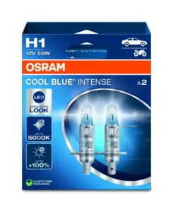 OSRAM COOL BLUE INTENSE H1, lámpara halógena con aspecto LED
