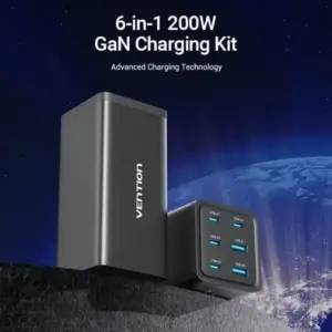 Cargador de pared Vention FENB0-EU con 4 USB-C