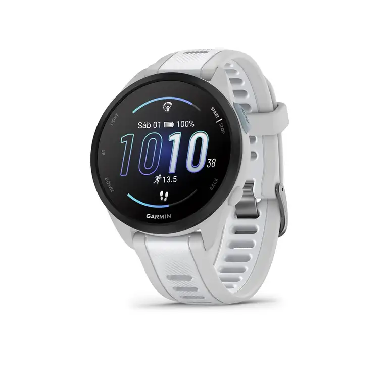 Reloj GPS Garmin Forerunner 165 en blanco