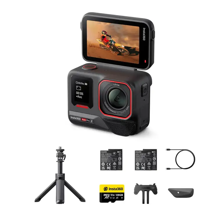 Cámara Insta360 Ace Pro 2 Get-Set 8K en acabado negro