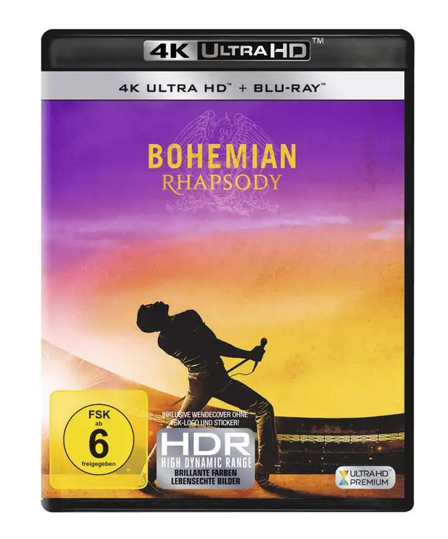 Edición 4K UHD + Blu-ray de Bohemian Rhapsody con audio en castellano