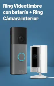 Ring Videotimbre con batería + Cámara Interior