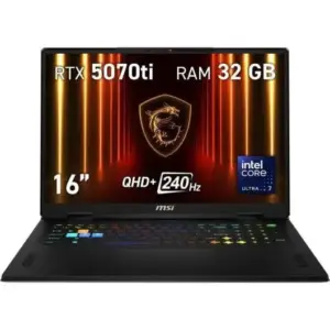 MSI Vector 16 HX AI con Intel Core Ultra 7 255HX y RTX 5070 Ti
