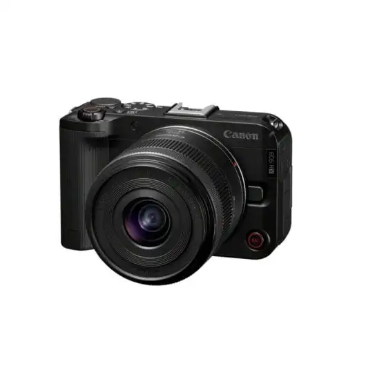 Cámara Canon EOS R50V Mirrorless 24.2 MP con objetivo 14-30mm