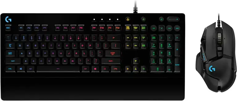 Logitech G502 HERO y G213, combo gaming con teclado RGB