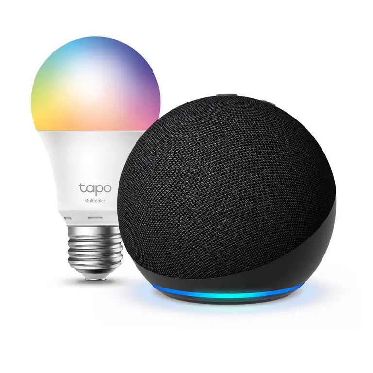 Echo Dot (5.ª generación) + Bombilla LED Tapo L530EA