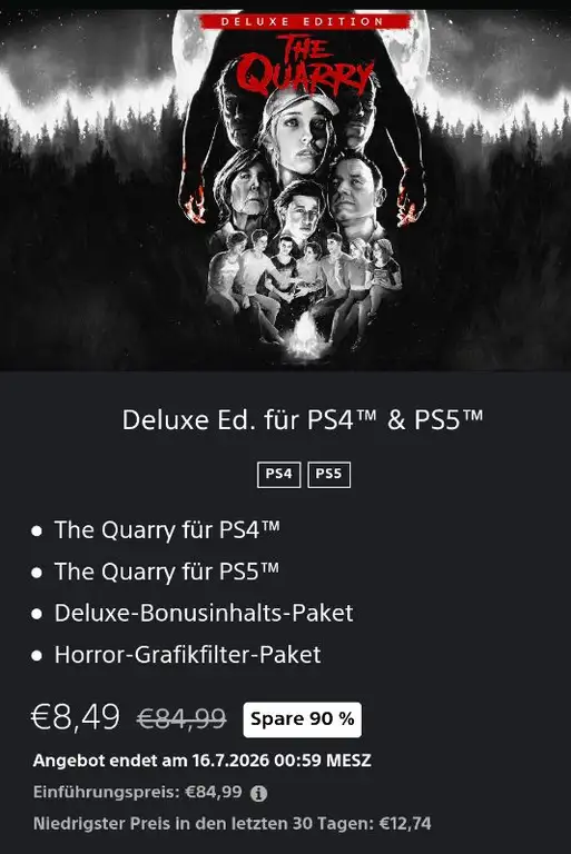 The Quarry Deluxe Edition – Horror-Game für PS4 & PS5