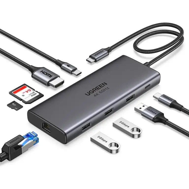 UGREEN Revodok Pro 109 USB-C Hub, 9-in-1
