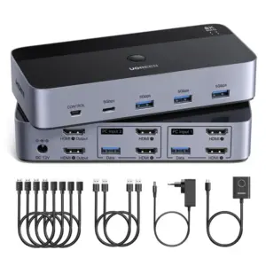 UGREEN AK703 HDMI 2.1 KVM Switch – 8K@60Hz/4K@240Hz