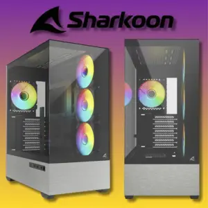 Sharkoon AK7 ARGB PC-Gehäuse mit Glasseitenteil
