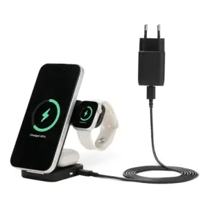 Qi2.2-Ladegerät 3-in-1, faltbarer Ständer für iPhone und Apple Watch