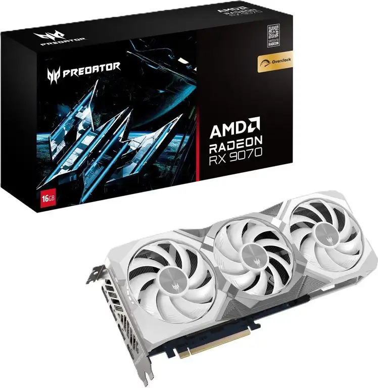 Acer Predator BiFrost RX 9070 White Edition für 629€