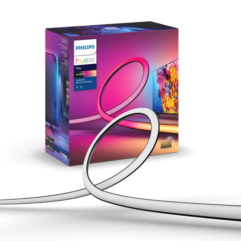 Philips Hue Play Gradient Lightstrip für 65″Fernseher (55″Version gleich teuer)