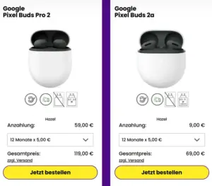 Drillisch/Sim24 Kunden: Google Pixel Buds 2 Pro für 119€