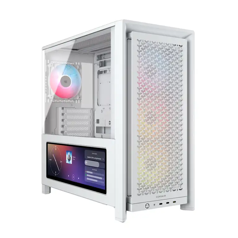 CORSAIR Frame 4000D LCD RS ARGB Gehäuse – Weiß