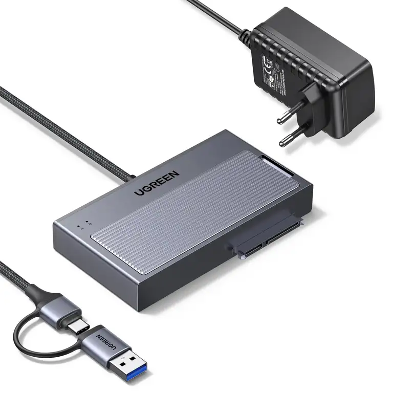 UGREEN 2-in-1 Festplatten-Dock mit USB-A/C