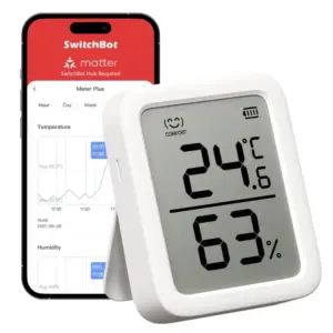 SwitchBot Thermometer Hygrometer Innen, Bluetooth