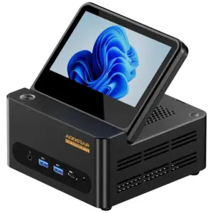 AOOSTAR G-FLIP Mini PC Ryzen 7 H 255 Barebone mit Trick
