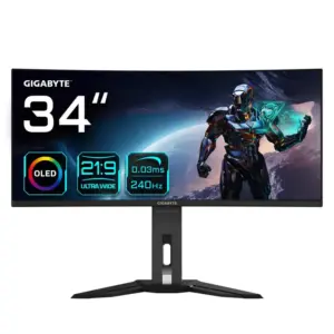 Gigabyte OLED WQHD Curved Gaming Monitor MO34WQC2
