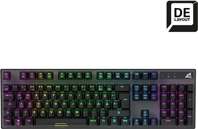 Sharkoon SKILLER SGK20 Gaming-Tastatur (Huano Red oder Huano Brown)
