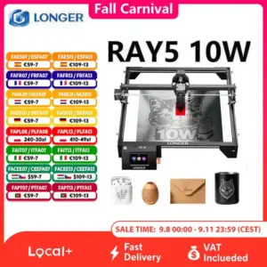 LONGER RAY5 10W Lasergravierer mit Touchscreen