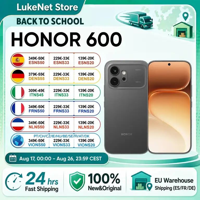 HONOR 600 5G mit 8/256 GB im Herbst-Sale
