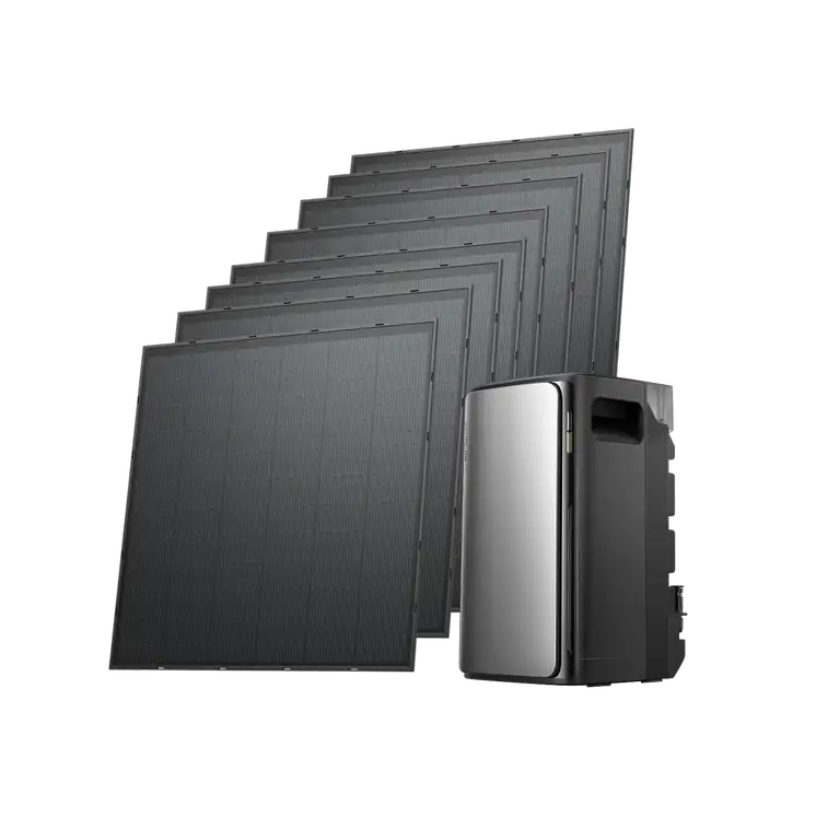 Balkonkraftwerk EcoFlow STREAM Ultra mit 8x250W Panel und Speicher