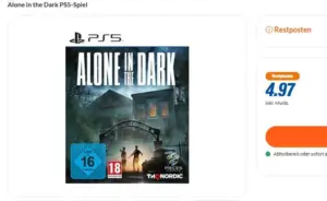Alone in the Dark PS5-Spiel für 4,97€