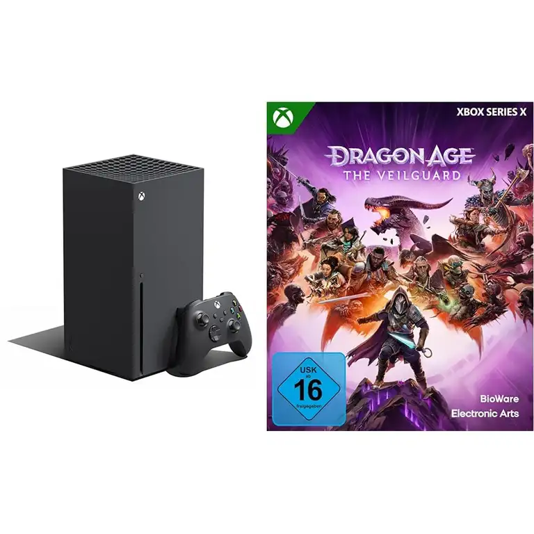 Xbox Series X mit seltsamem Drachenspiel