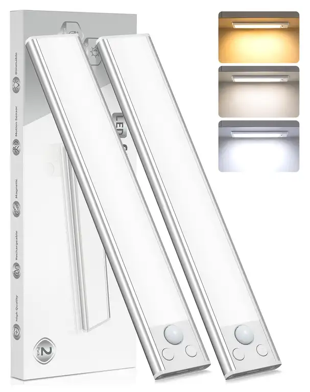 2x LED-Unterbauleuchte mit Bewegungsmelder