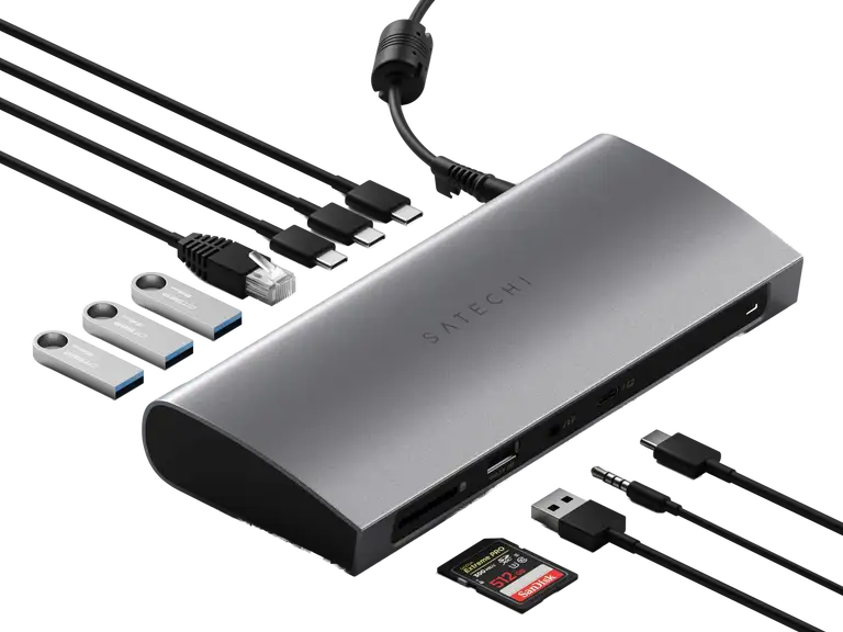 Satechi Thunderbolt 4 Dock | 12-in-1 | 3x TB4 | 2x 4K@60 Hz