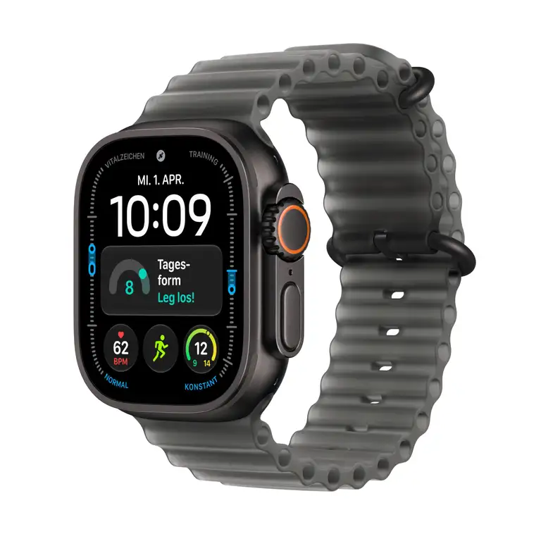 Apple Watch Ultra 4 GPS + Cellular, 49 mm Titangehäuse Schwarz