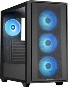 Chieftec Hunter 3 GS-03B-OP: Midi-Tower mit ARGB-Lüftern