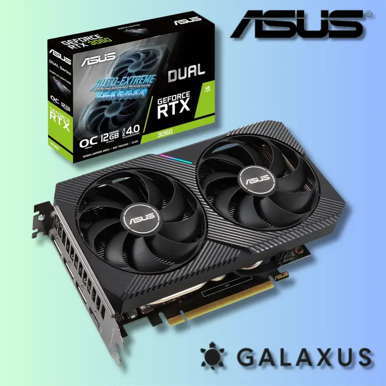 ASUS GeForce Dual RTX 3060 12GB V2 OC Edition Grafikkarte