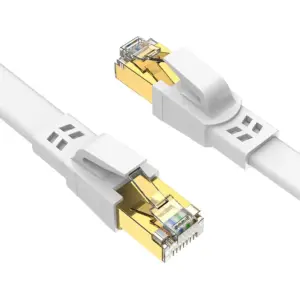 Ercielook Cat 8 LAN-Kabel 5m flach – 40 Gbit/s, 2000 MHz