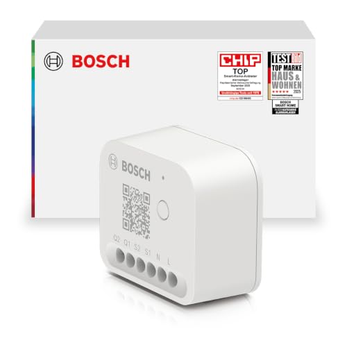 Bosch Smart Home Licht-/Rollladensteuerung II, Licht & Rollläden smart machen, App- & Sprachsteuerung, Automationen & Zeitpläne, Apple Home, Google Home & Alex…