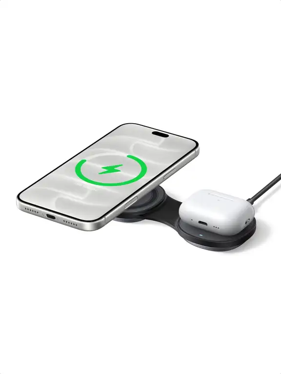 Chargeur induction UGREEN MagFlow 2-en-1 Qi2