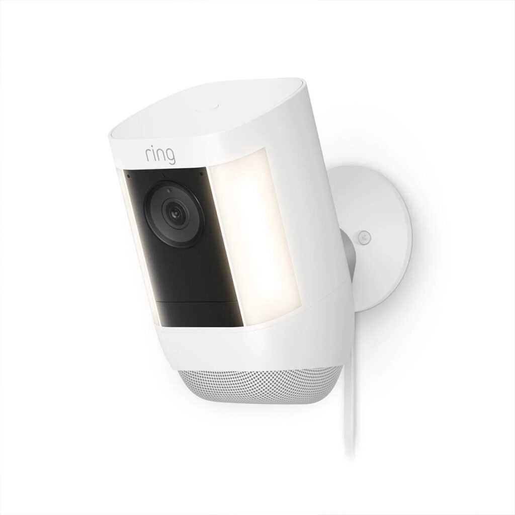 Ring Spotlight Cam Pro Plug-In Outdoor-Kamera Weiß