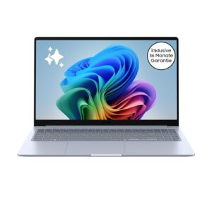 Samsung Galaxy Book4 Edge AI-Laptop, 15,6-Zoll-Display, 16GB RAM, Snapdragon X Plus Prozessor, Notebook 512GB Speicher, Copilot+ PC, Sapphire Blue, 3 Jahre Her…