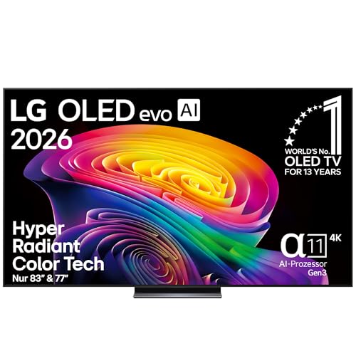 LG OLED C6 (2026) 4K OLED evo Serie – z.B. OLED77C6ELB 77″ für 2.199€ (PVG: 2.499€)