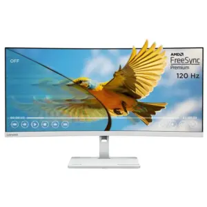 Lenovo L34W-4C 34″ Curved VA Monitor – Grey