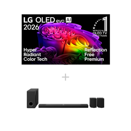 LG 83″ G6 OLED TV + DS95AR Soundbar